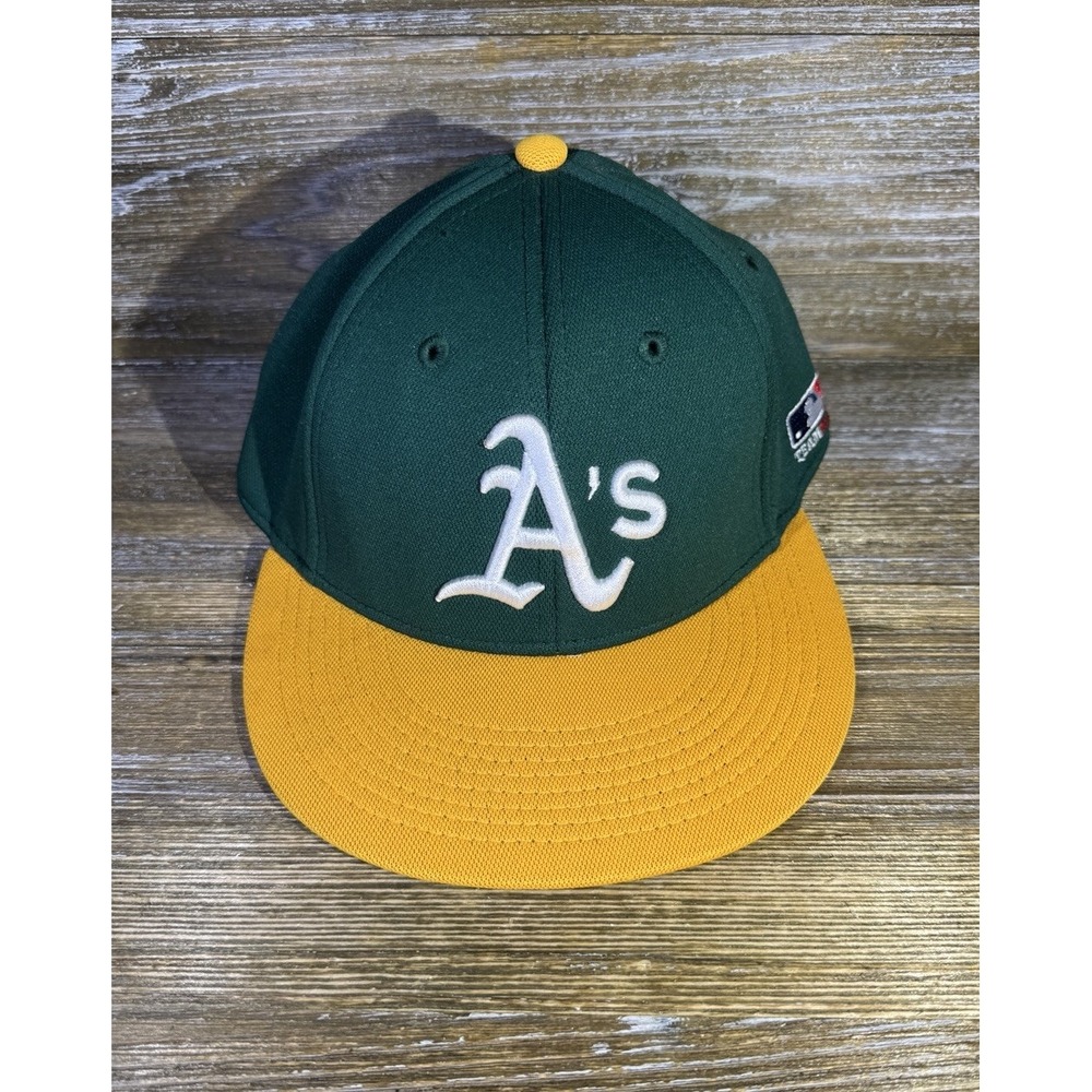 OC Sports Oakland Athletics A's MLB Green Baseball Flat Hat Cap Size S/M